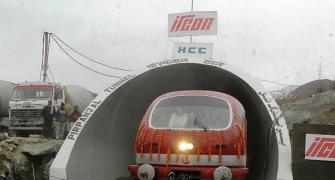 PHOTOS: Trial run on India's longest train tunnel