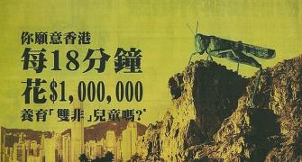 Ad brands Chinese as 'locusts' in HK; sparks anger