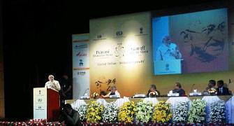 At PBD Modi dumps his speech, says Oppn-ruled states neglected
