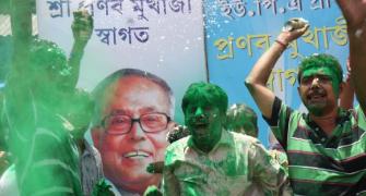 PHOTOS: Bengal erupts in CELEBRATIONS for Pranab