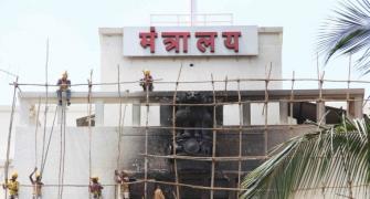 PIX: Gutted Mantralaya tries to regain lost glory