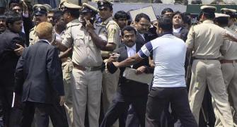 After Friday's clash, B'luru media demands lawyers' arrest