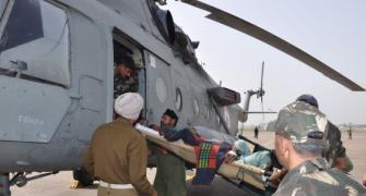 IAF rescues injured passengers of J&K bus mishap