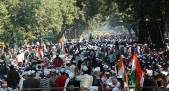Pics: Show of strength at Aam Aadmi Party's first rally
