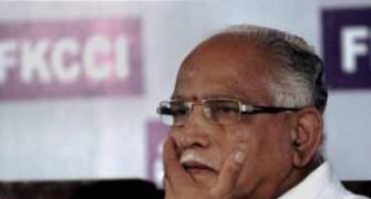 'Pained' Yeddyurappa faxes his resignation to Gadkari