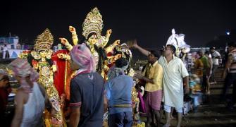PICS: Durga Puja ends in West Bengal with idol immersion