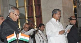 All smiles for Water Resources Minister Harish Rawat