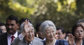 In PHOTOS: A cheerful Sunday with Japanese Emperor, Empress