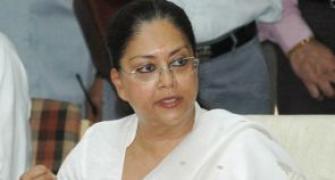 People of Rajasthan have cleaned out 'garbage' Congress: Raje