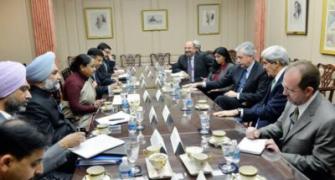Sujatha Singh in US, says it's up to Karzai to sign security pact