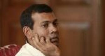 Nasheed leaves Indian Mission on 11th day of his stay