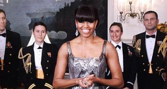 Michelle Obama's 'too revealing' Oscar dress photoshopped