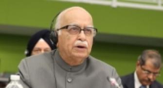 NO question of Advani's resignation: Sushma