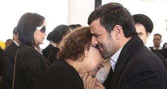 Iran Prez gets 'cheeky' with Chavez's mom, clerics fume