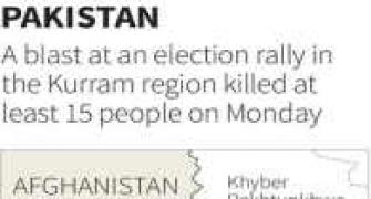 15 killed, 70 injured in Pak election rally blast