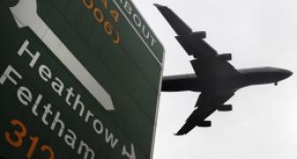 Plane on fire shuts down London's Heathrow airport