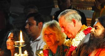 PIX: Prince Charles, wife attend 'Ganga arti' in Rishikesh