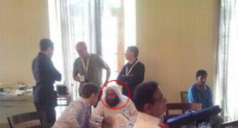 What was Chidambaram doing in same room as Taliban founder?