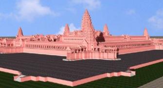 Nitish answers Modi; unveils model of world's largest temple