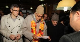 Farooq Abdullah files nomination from Srinagar