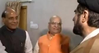 Rajnath Singh meets Muslim clerics in Lucknow