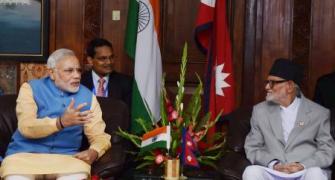 Modi meets Nepal PM, discusses ways to boost bilateral ties