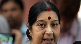 Ahead of foreign secretary-level talks, Sushma Swaraj meets Rajnath