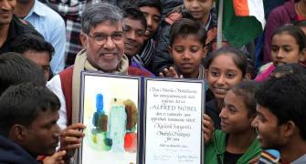 I could picture Bapu walking up on stage: Nobel winner Satyarthi