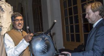 Satyarthi's autographed chair among memorabilia at Nobel museum