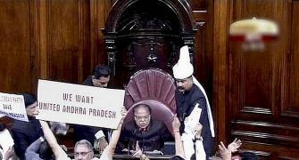 Telangana ruckus: MP uses pepper spray in LS, another pulls out mike in RS