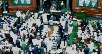 Uproar in Parliament over Telangana, Andhra CM likely to quit