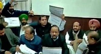 Now BJP leaders sit on dharna, want Bharti booted out