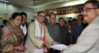 Congress MP Sanjoy Singh files nomination for RS polls
