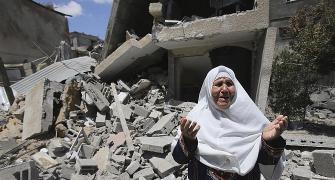 Israel downs Hamas drone, death toll touches 177