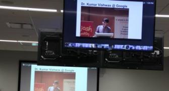 Look who turned up at Google? Kumar Vishwas!
