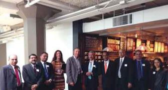 Indian ambassador visits Microsoft, Starbucks office in California