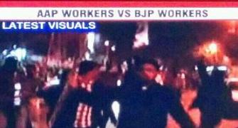 Lathi vs jhadu: BJP activists beat up AAP workers in Lucknow
