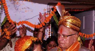 IN PHOTOS: At 89, N D Tiwari ties the knot