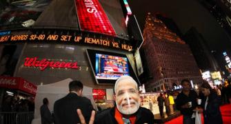 New York's Times Square resounds to 'Modi, Modi!'