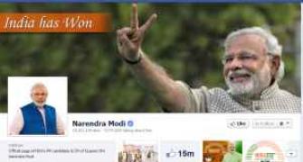 'Modi's Facebook popularity second only to Obama'