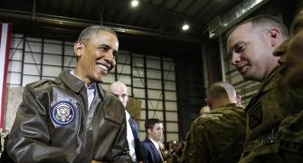 IN PHOTOS: Obama's surprise visit to Afghanistan to thank troops