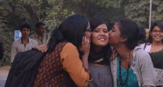Students carry out Kiss of Love protest at JNU