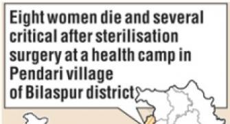 Sterilisation botch-up kills 8 women in Chattisgarh; 4 doctors suspended