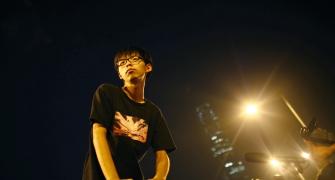 All of 17, he is the face of Hong Kong protests