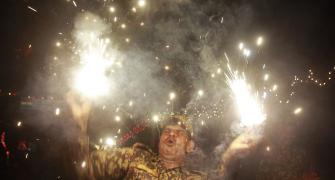India lights up on Diwali