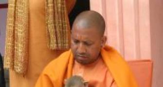 BJP MP Adityanath defies ban, addresses election meeting