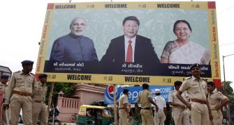 PHOTOS: Gujarat puts up posters, flags to welcome China's Xi