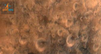 The view is nice up here: Mangalyaan tweets first photo