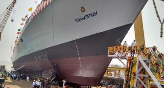 Fire won't impact completion of warship Visakhapatnam