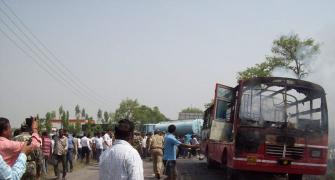 9 killed, over 10 injured as UP bus catches fire